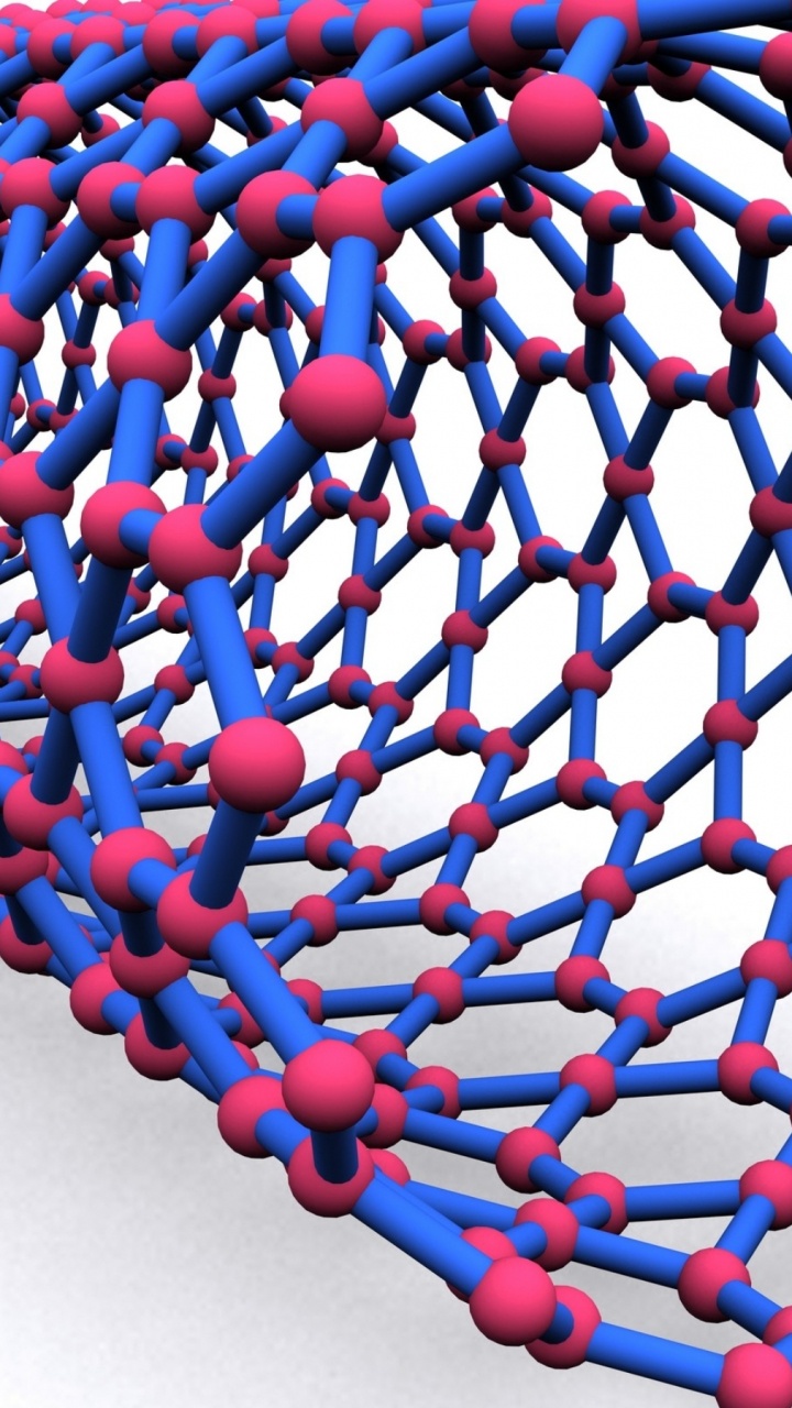Обои наноматериалы, наноматериал, нанотехнология, материальная наука, углеродная нанотрубка в разрешении 720x1280