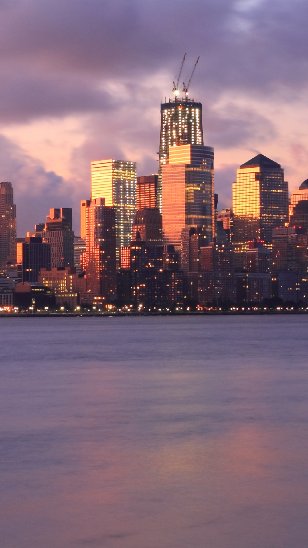 Обои линия горизонта, небоскреб, город, городской пейзаж, городской район в разрешении 1080x1920