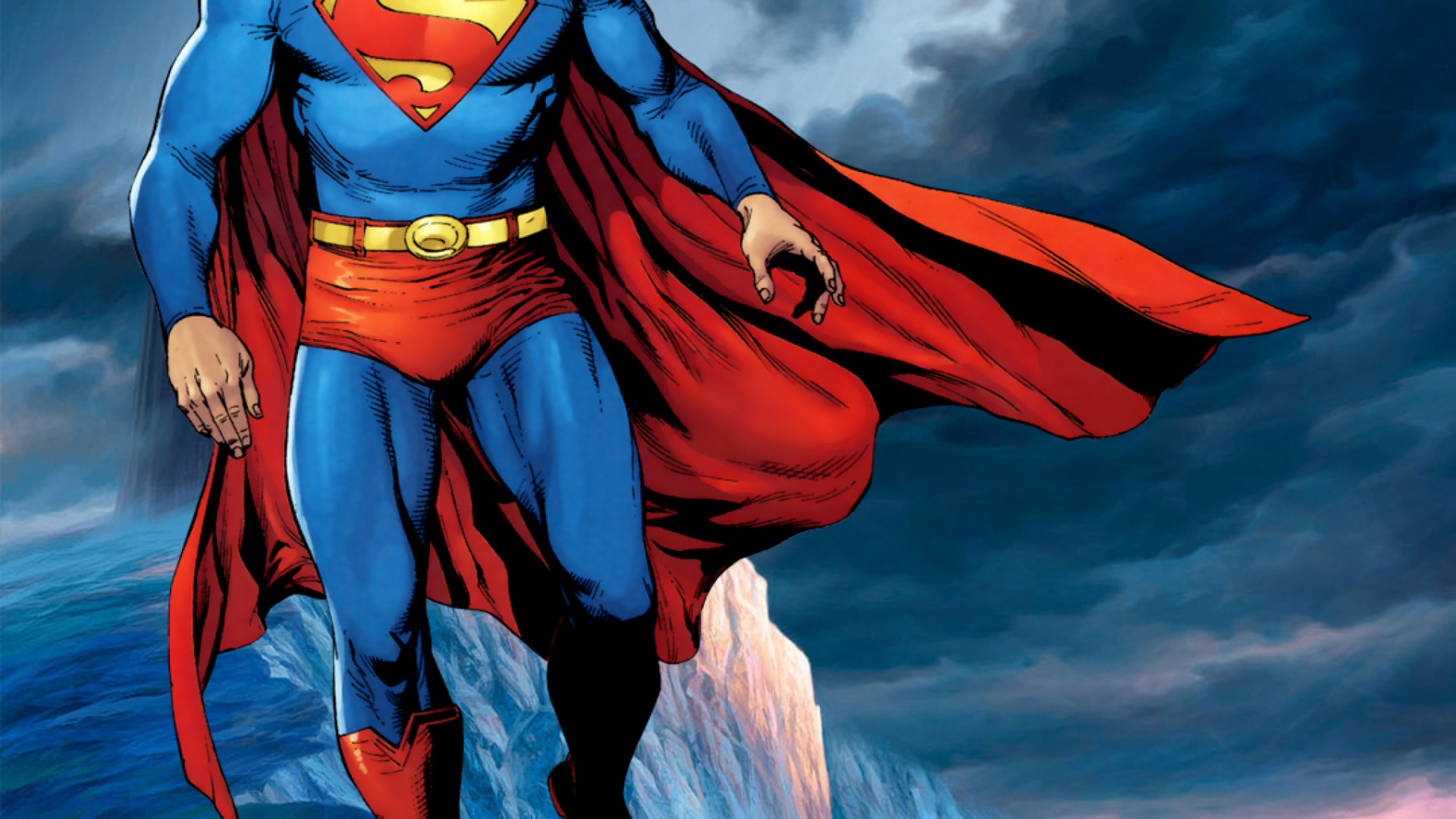 Обои Супермен, комиксы dc, комиксы, Бэтмен, супергерой в разрешении 1920x1080