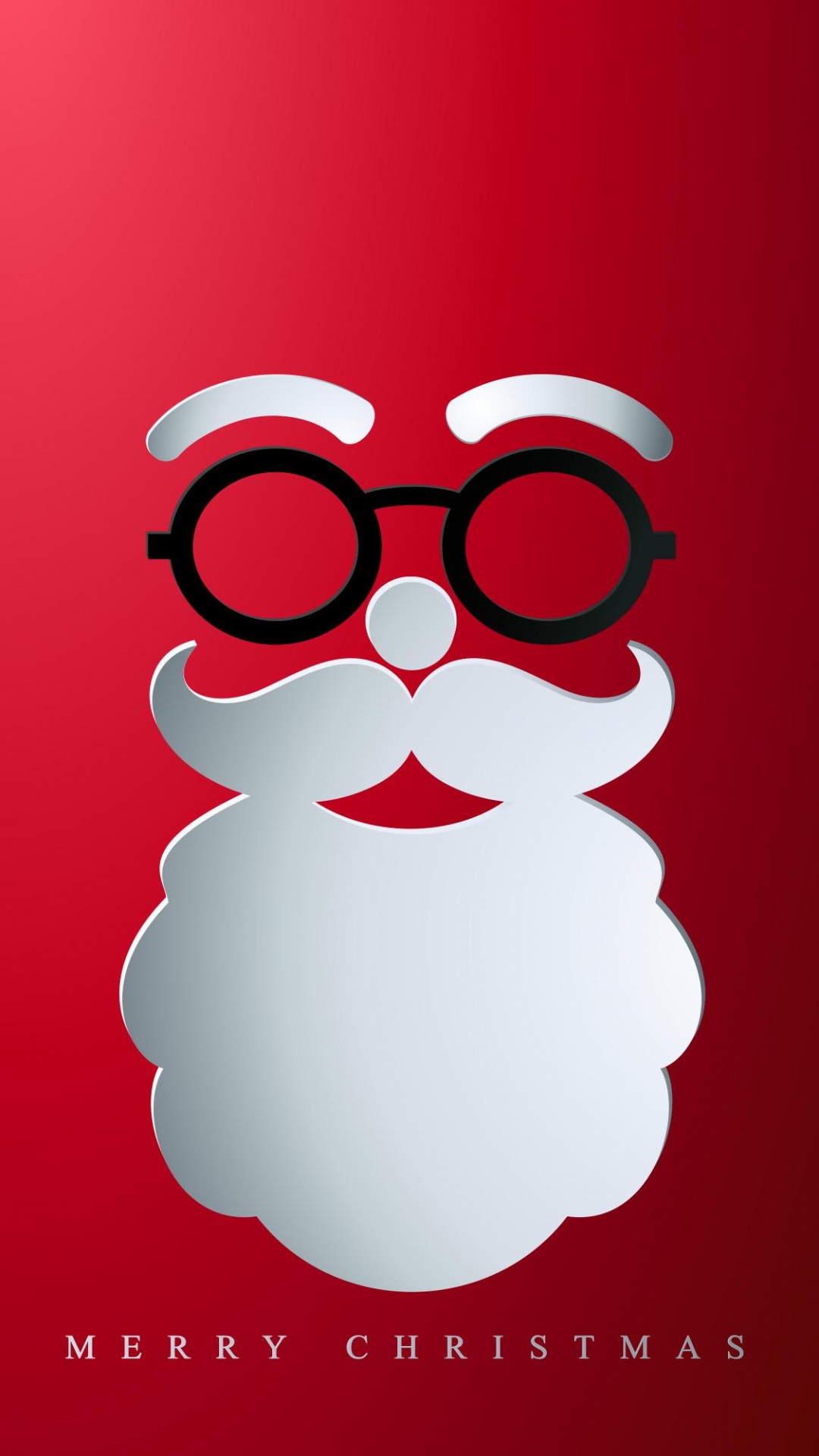 Обои Новый год, Рождество, вырезать из бумаги лицо Санта, Рождественский день, Санта-Клаус в разрешении 1080x1920