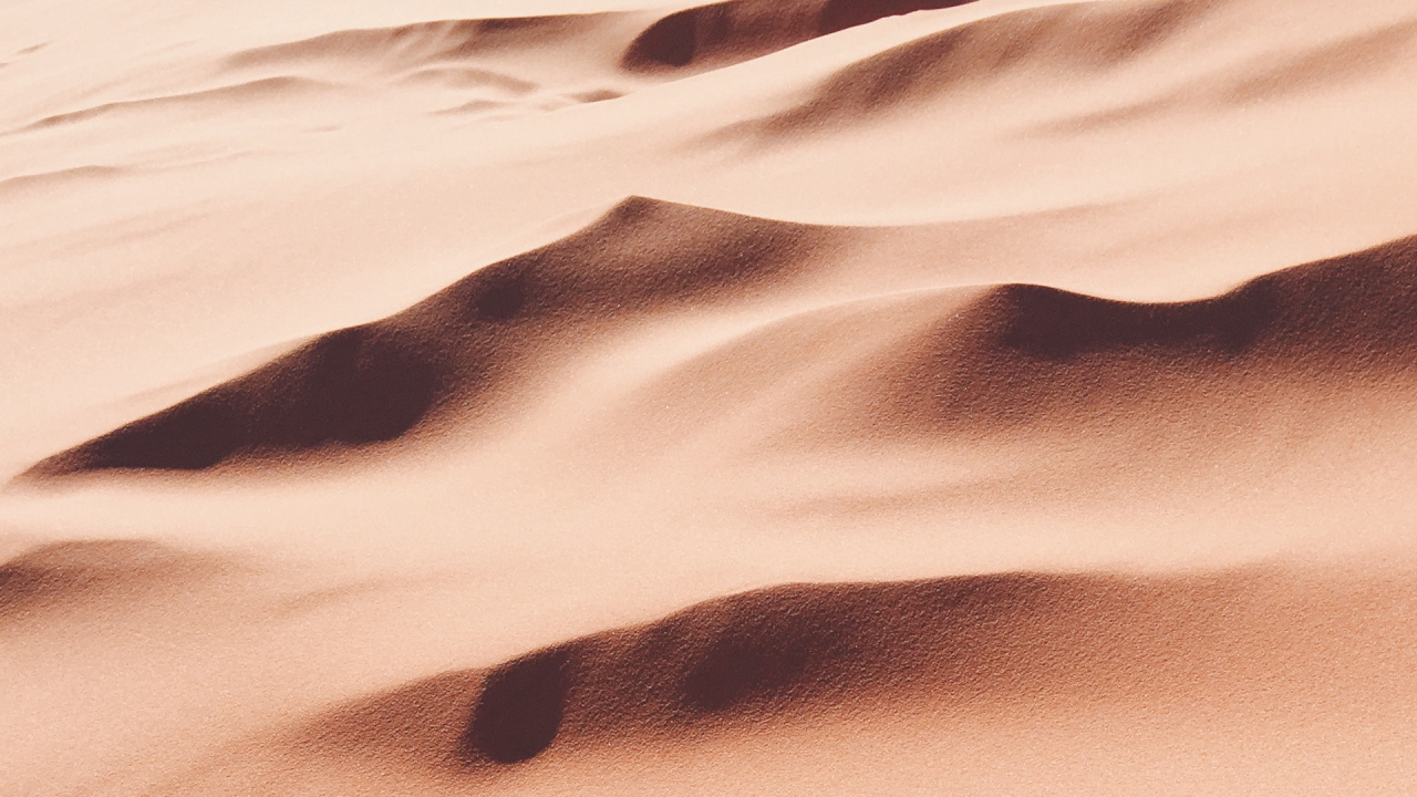 Обои крупный план, песок, пустыня, Дюна, эрг в разрешении 1280x720