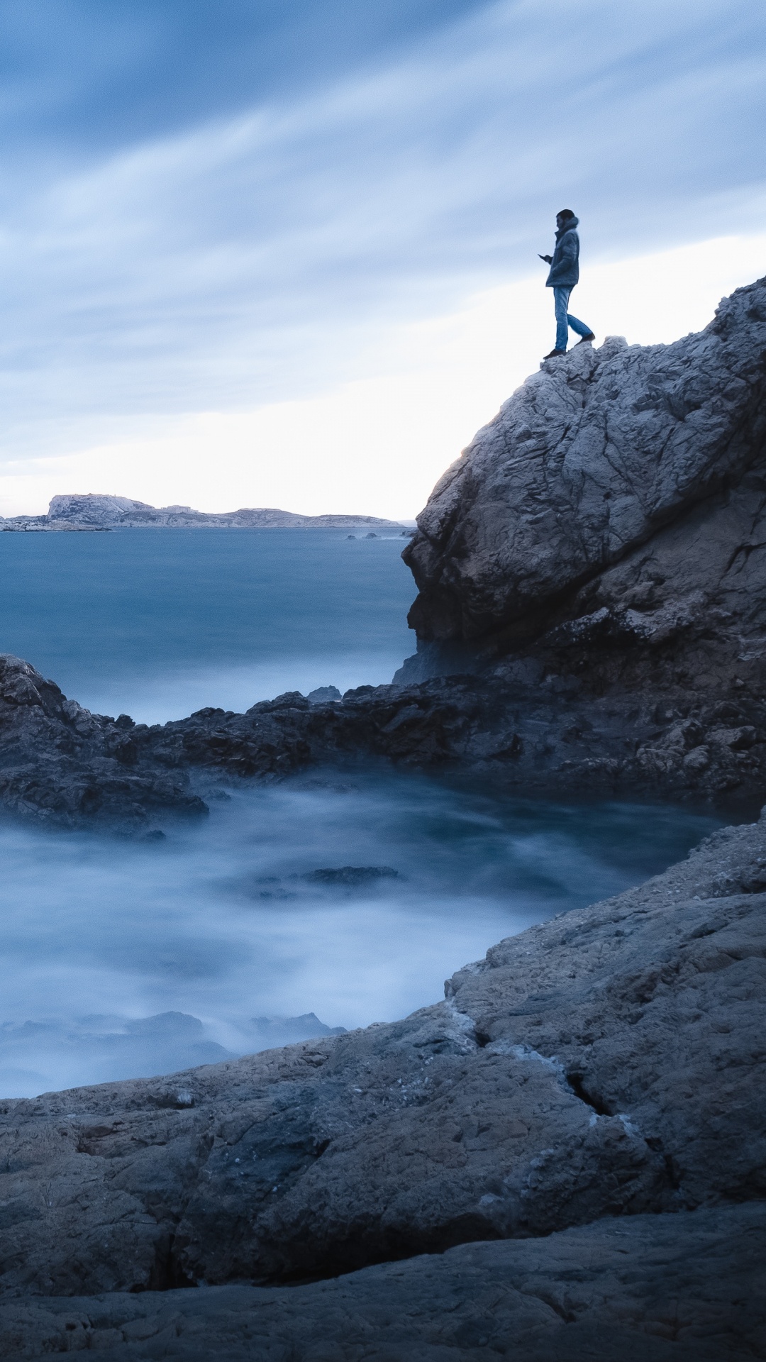 Обои море, океан, волна, вода, синий в разрешении 1080x1920