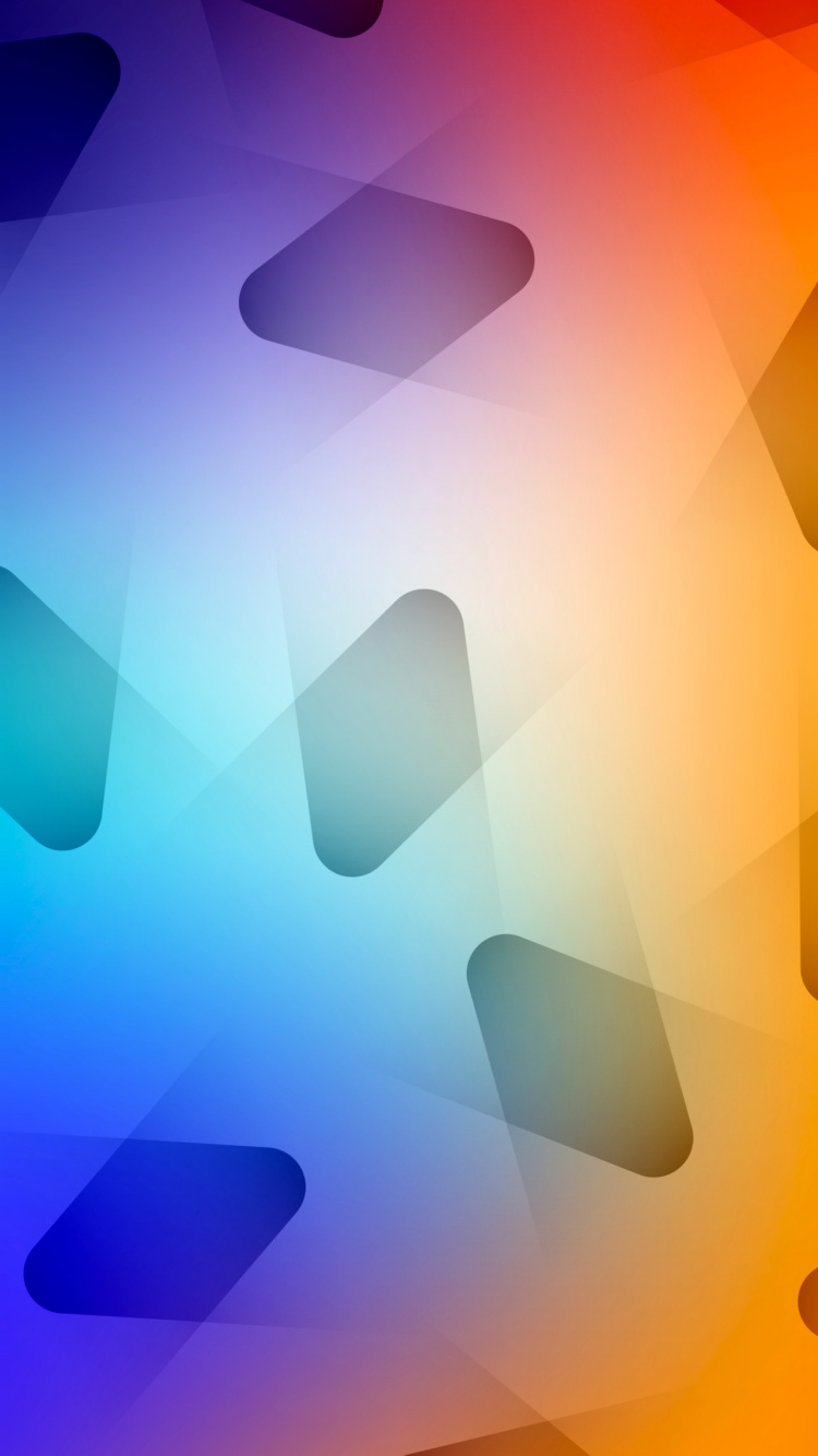 Обои Оранжевый цвет, математика, геометрия, красочность, лазурный в разрешении 750x1334