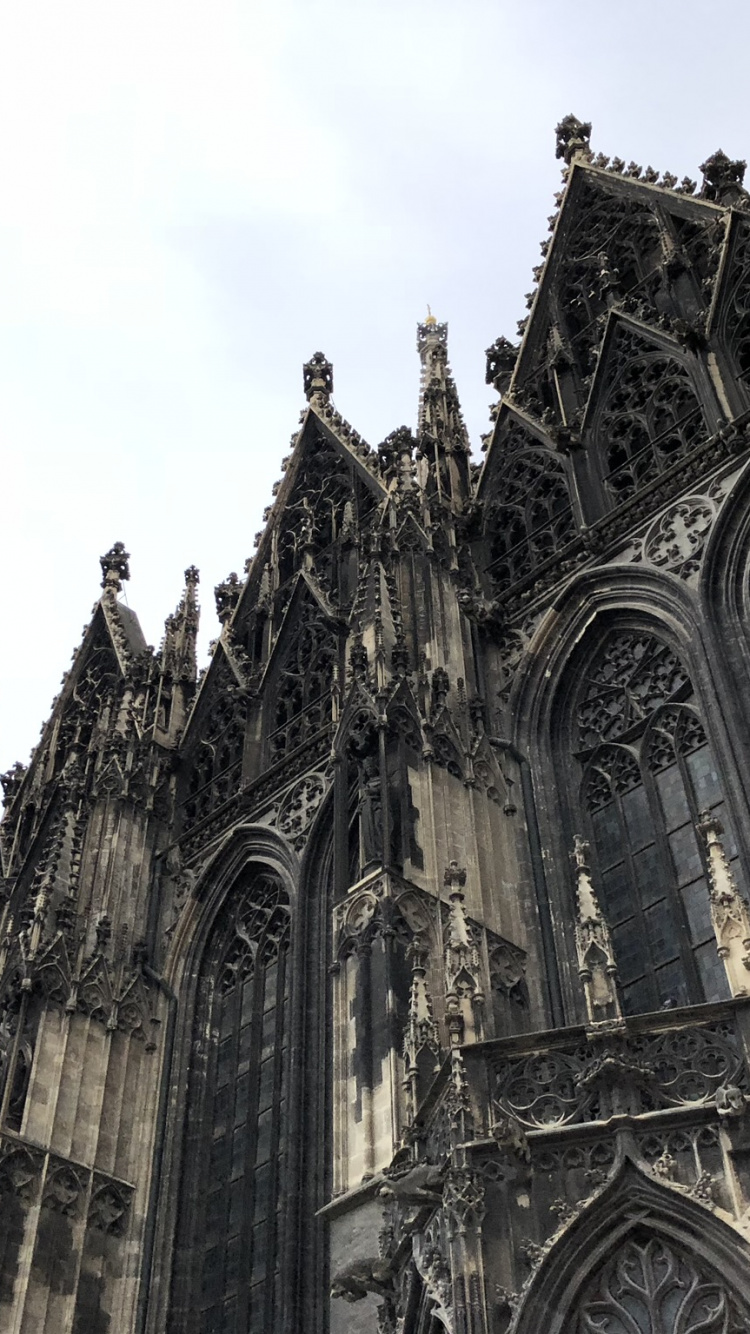 Обои Собор Святого Стефана, архитектура, фасад, готическая архитектура, средневековая архитектура в разрешении 750x1334