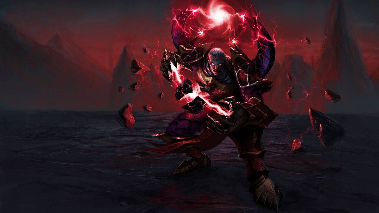 Обои heroes of newerth, оборона древних, компьютерная игра, небо, игра в разрешении 1280x720