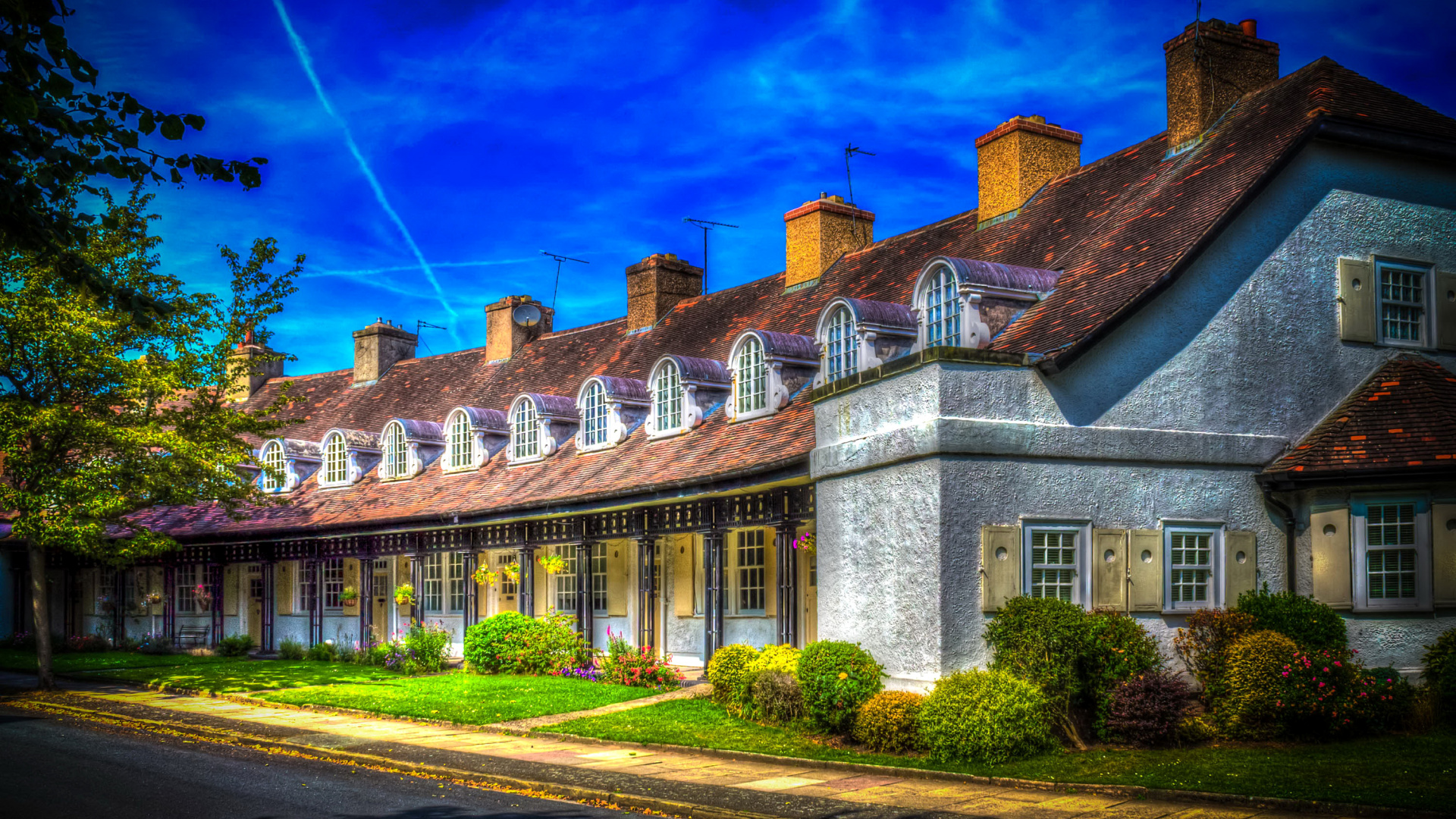 Обои здание, Хаус, родина, жилой район, свойство в разрешении 1920x1080