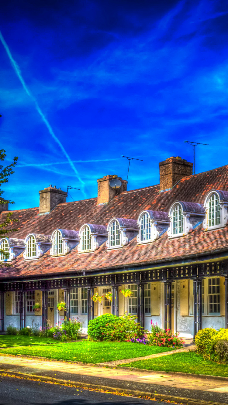 Обои здание, Хаус, родина, жилой район, свойство в разрешении 750x1334