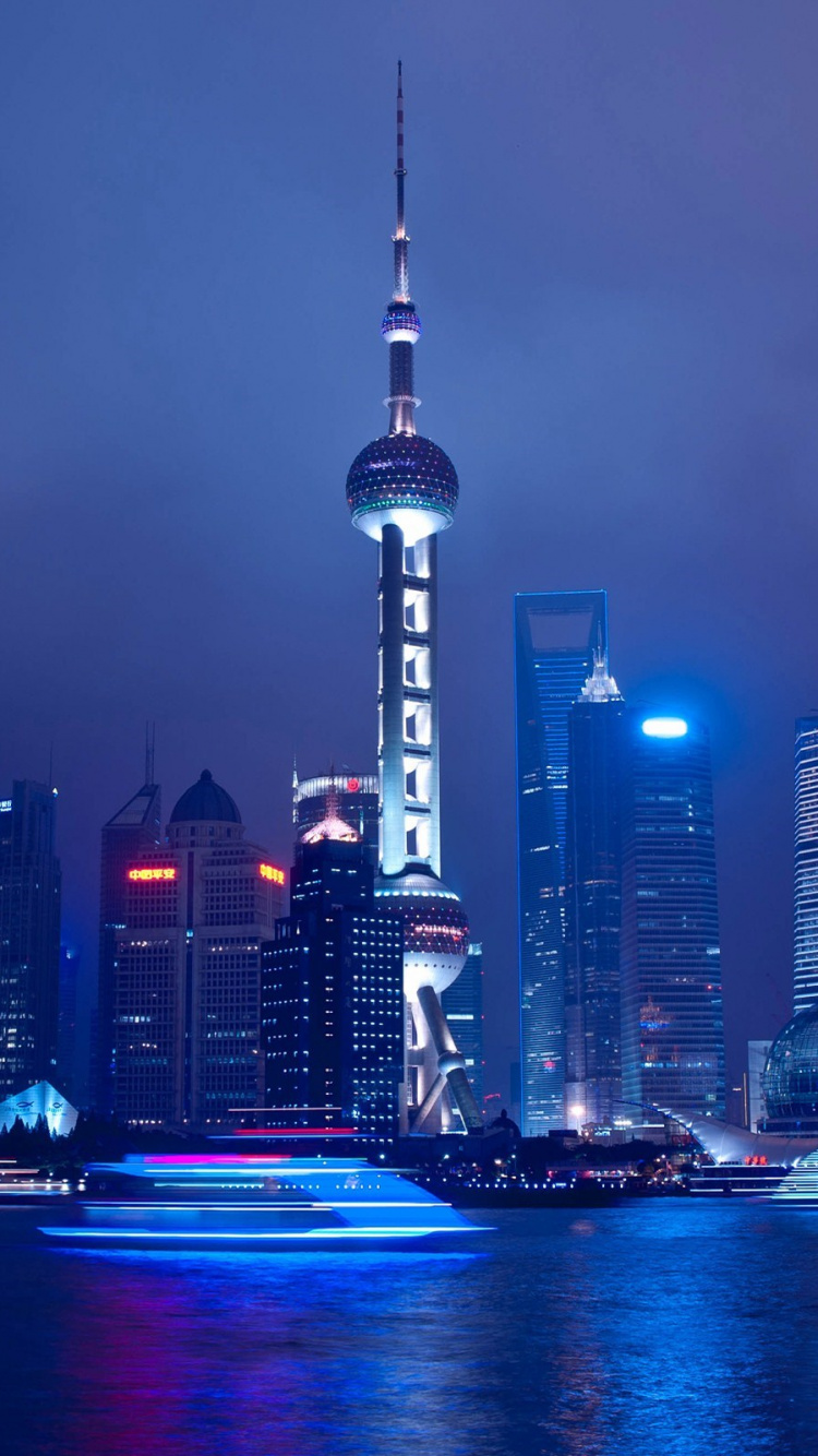 Обои город, городской пейзаж, ориентир, небоскреб, метрополия в разрешении 750x1334