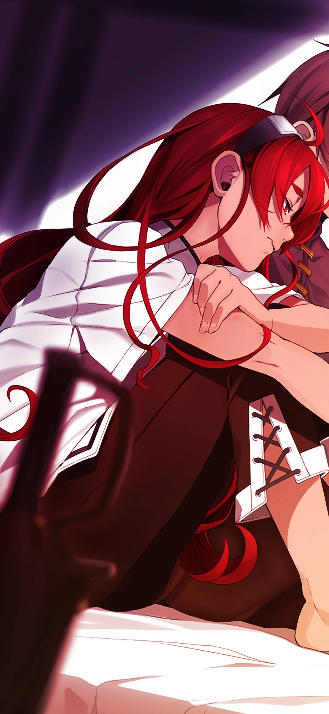 Обои взрослые рудеус и эрис, рудеус грейрат, мушоку тенсей, аниме, свет роман в разрешении 1125x2436