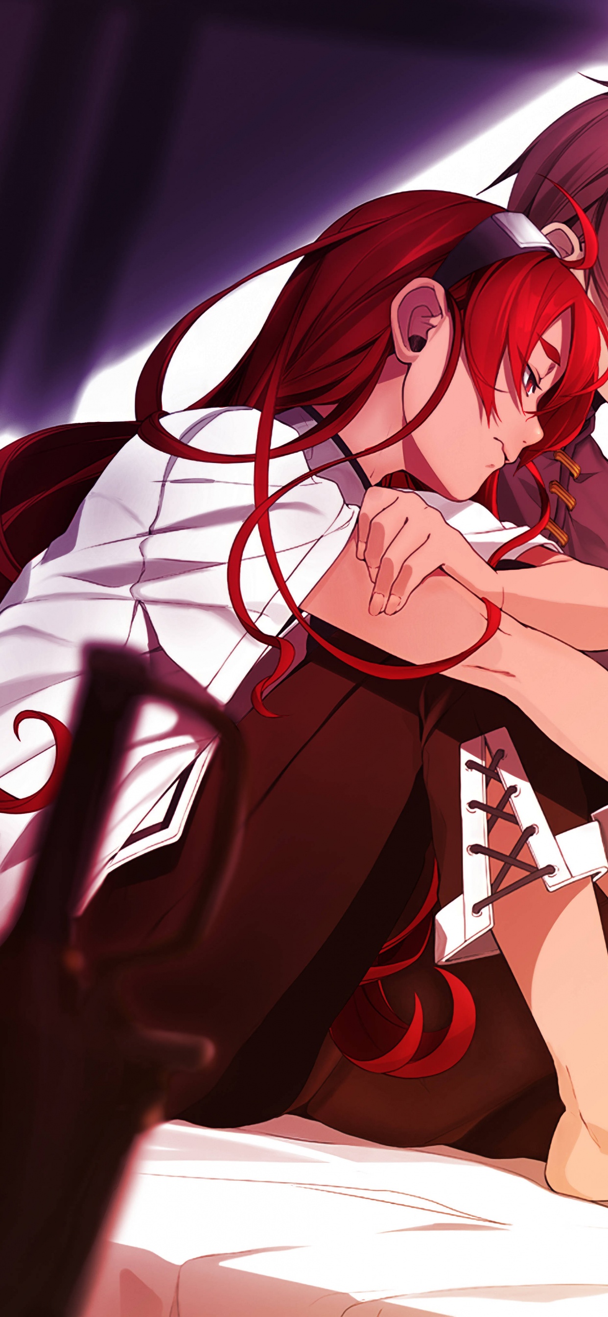 Обои взрослые рудеус и эрис, рудеус грейрат, мушоку тенсей, аниме, свет роман в разрешении 1242x2688