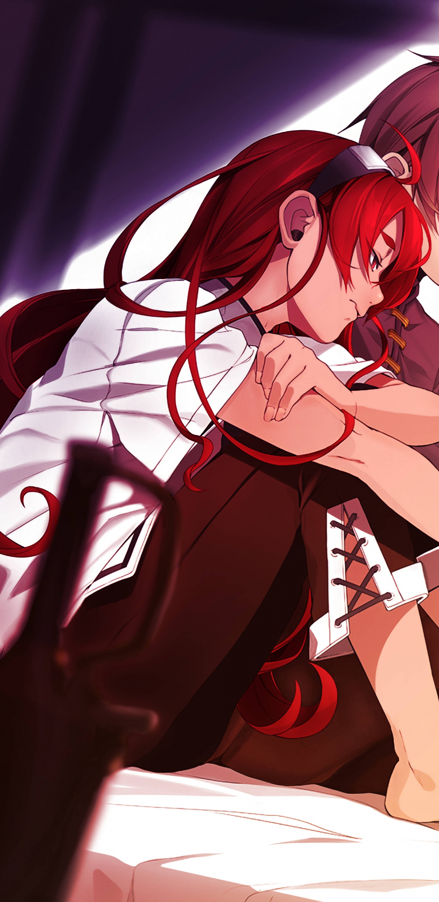 Обои взрослые рудеус и эрис, рудеус грейрат, мушоку тенсей, аниме, свет роман в разрешении 1440x2960