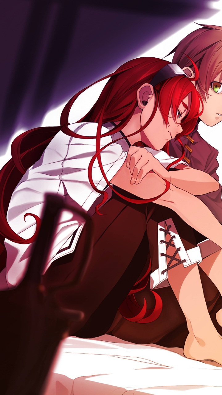 Обои взрослые рудеус и эрис, рудеус грейрат, мушоку тенсей, аниме, свет роман в разрешении 720x1280