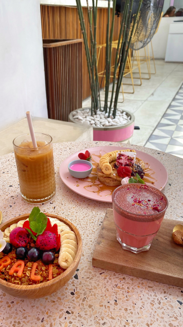 Обои поздний завтрак, завтрак, замороженный десерт, пища, таблица в разрешении 750x1334