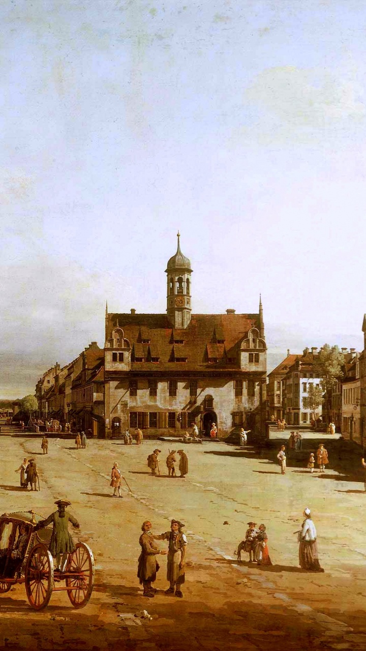 Обои масляная живопись, арт, город, история, древняя история в разрешении 720x1280