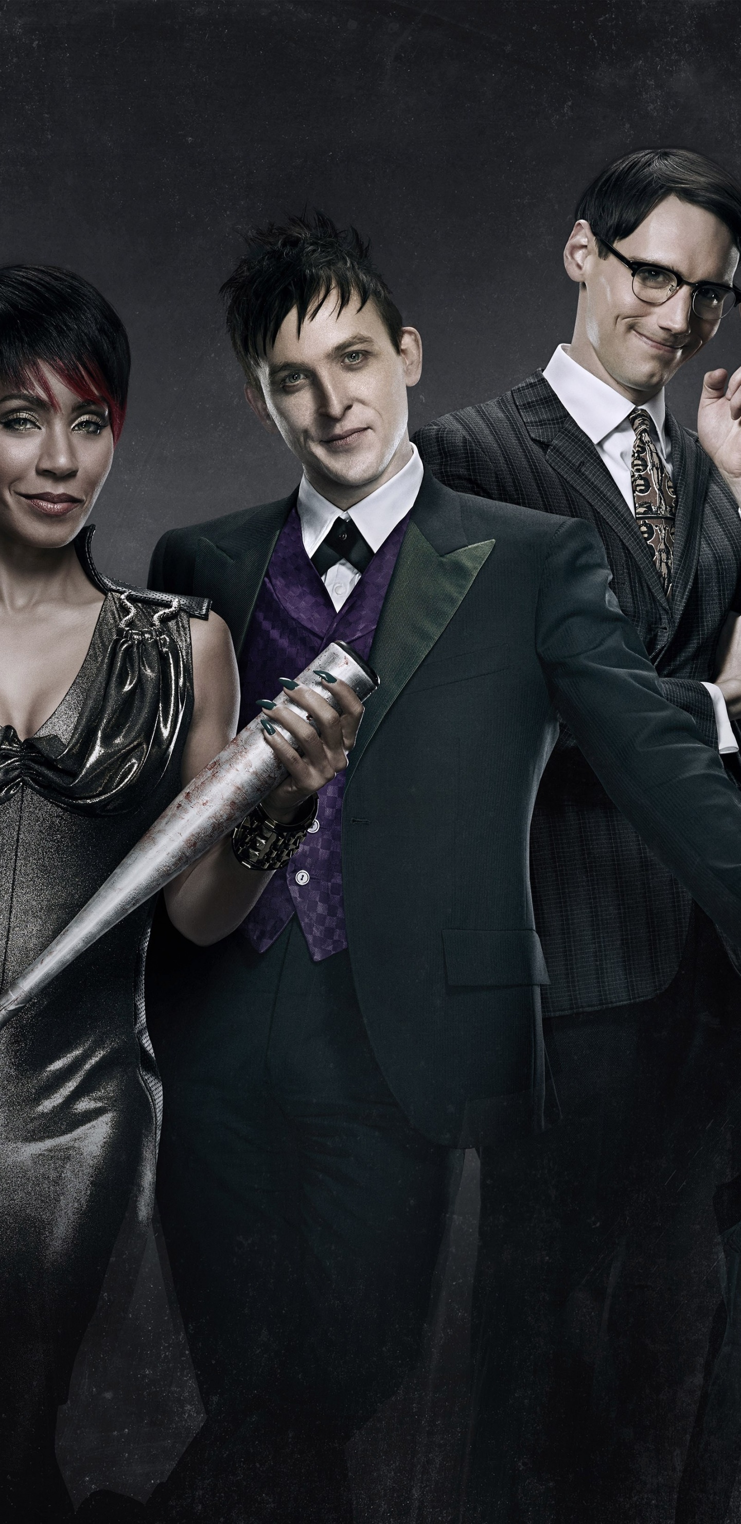 Обои Готэма, Бэтмен, Двуликий, кино, музыкальный ансамбль в разрешении 1440x2960