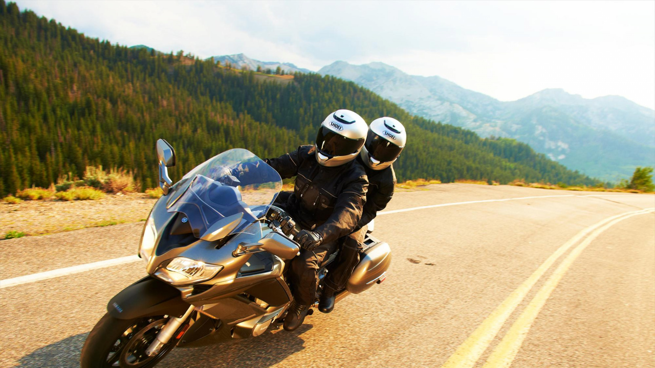 Обои Ямаха FJR1300, Ямаха мотор Компани, мотоцикл, туристический мотоцикл, спортивный туристский мотоцикл в разрешении 1280x720