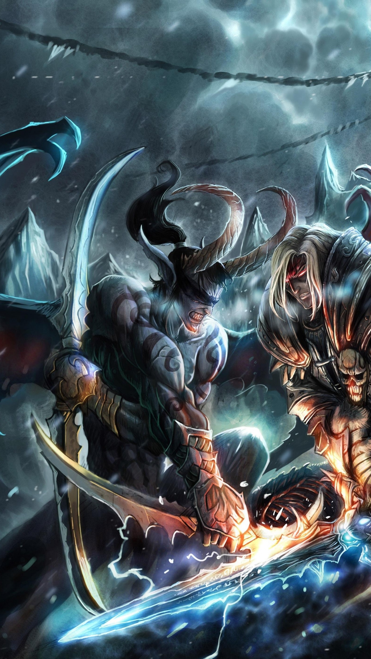 Обои оборона древних, Blizzard Entertainment, демон, иллюстрация, мифология в разрешении 1440x2560