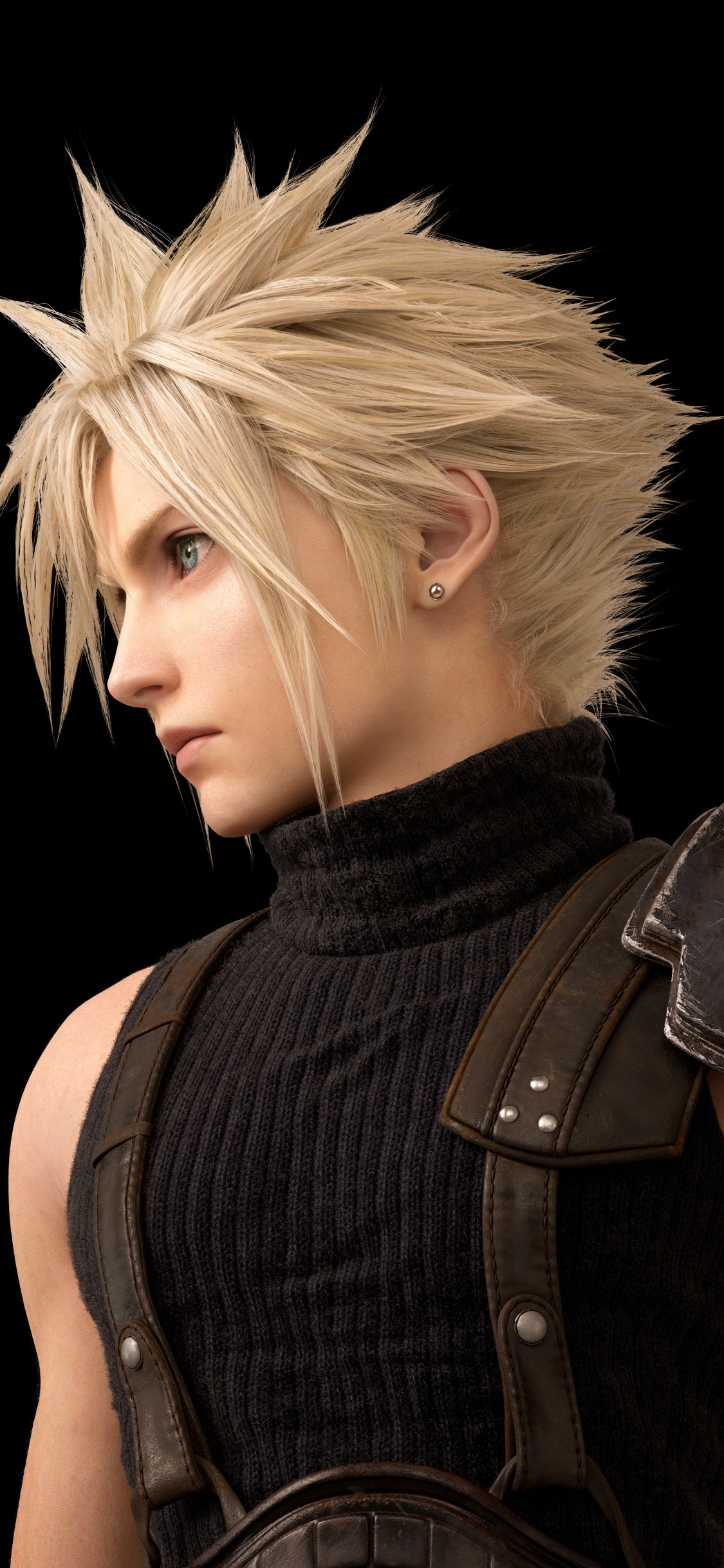 Обои Final Fantasy VII Remake, Клауд страйф, Айрис Гейнсборо, Тифа Локхарт, Баррет Уоллес в разрешении 1125x2436