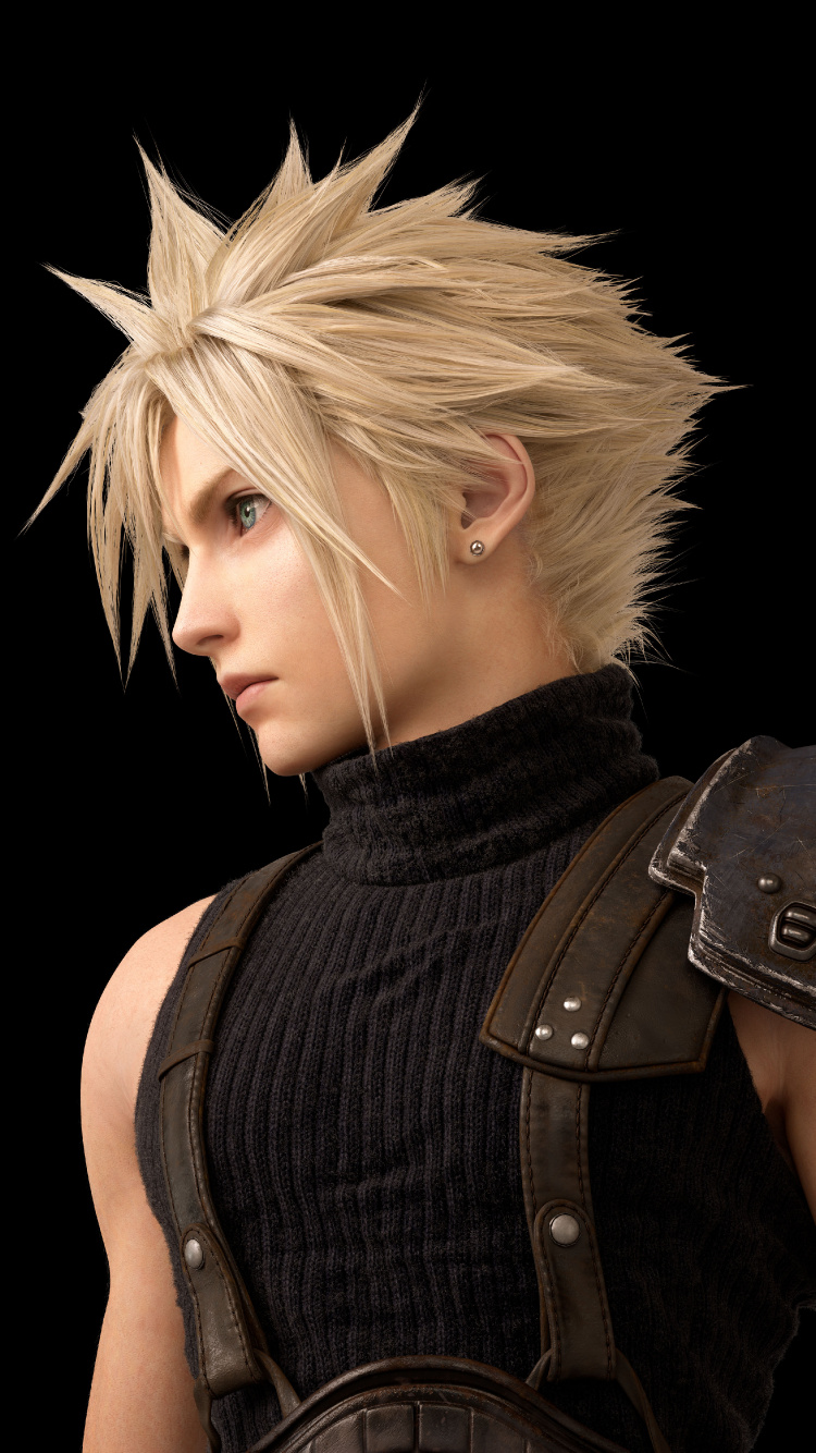 Обои Final Fantasy VII Remake, Клауд страйф, Айрис Гейнсборо, Тифа Локхарт, Баррет Уоллес в разрешении 750x1334