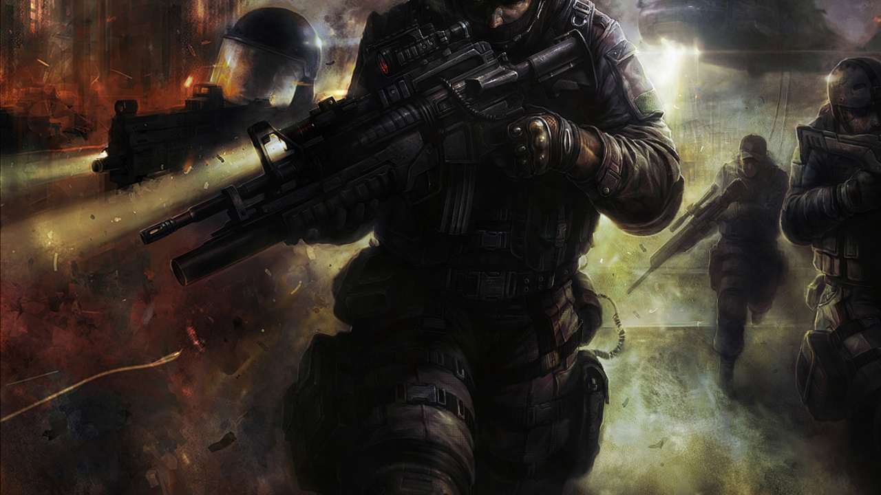 Обои компьютерная игра, меткий стрелок, онлайн игра, разведчик, игра в разрешении 1280x720