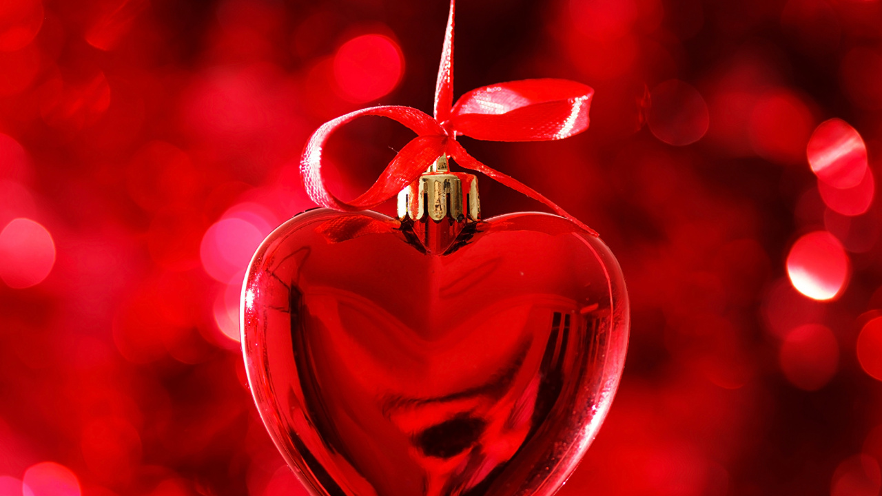 Обои сердце, красный цвет, День Святого Валентина, любовь, орган в разрешении 1280x720