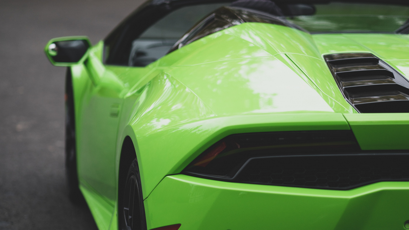 Обои Ламборгини авентадор, Ламборджини, капюшон, суперкар, Lamborghini Murcilago в разрешении 1366x768