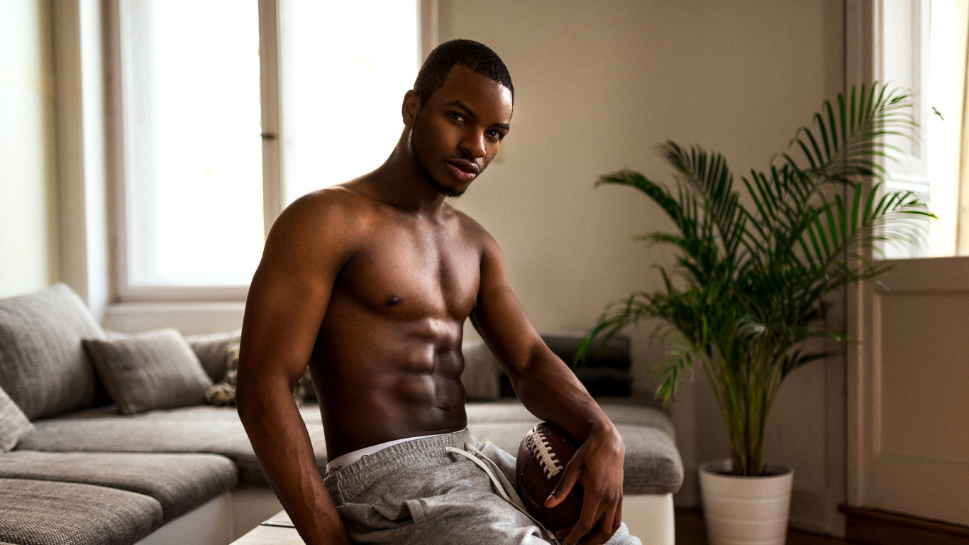 Обои мышца, Бодибилдинг, сундук, вегетарианство, Сина Вейбо в разрешении 1366x768