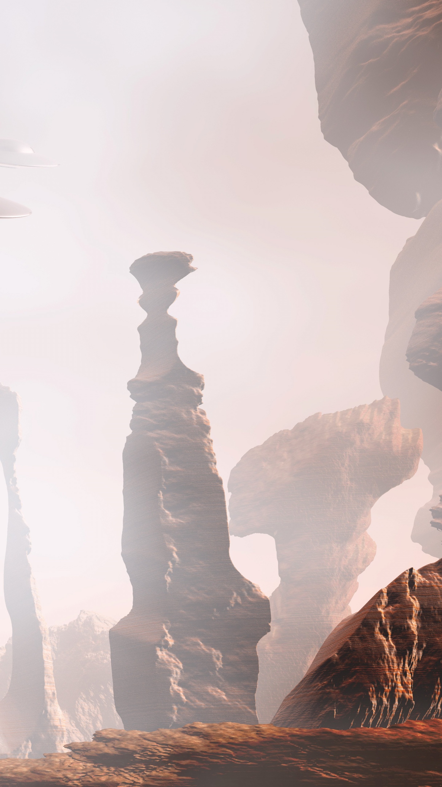 Обои рок, формирование, геология, пейзаж, каньон в разрешении 1440x2560