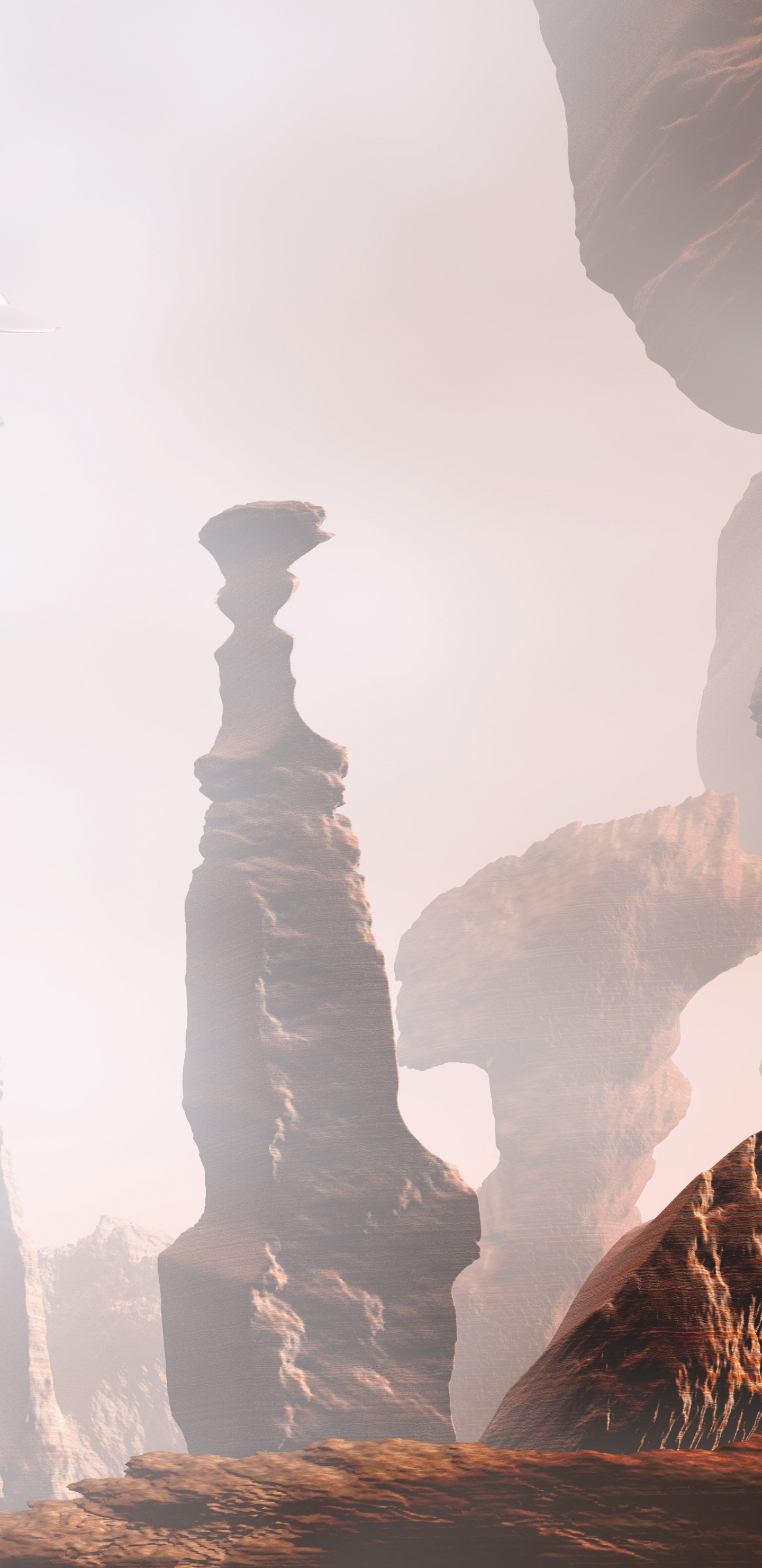 Обои рок, формирование, геология, пейзаж, каньон в разрешении 1440x2960