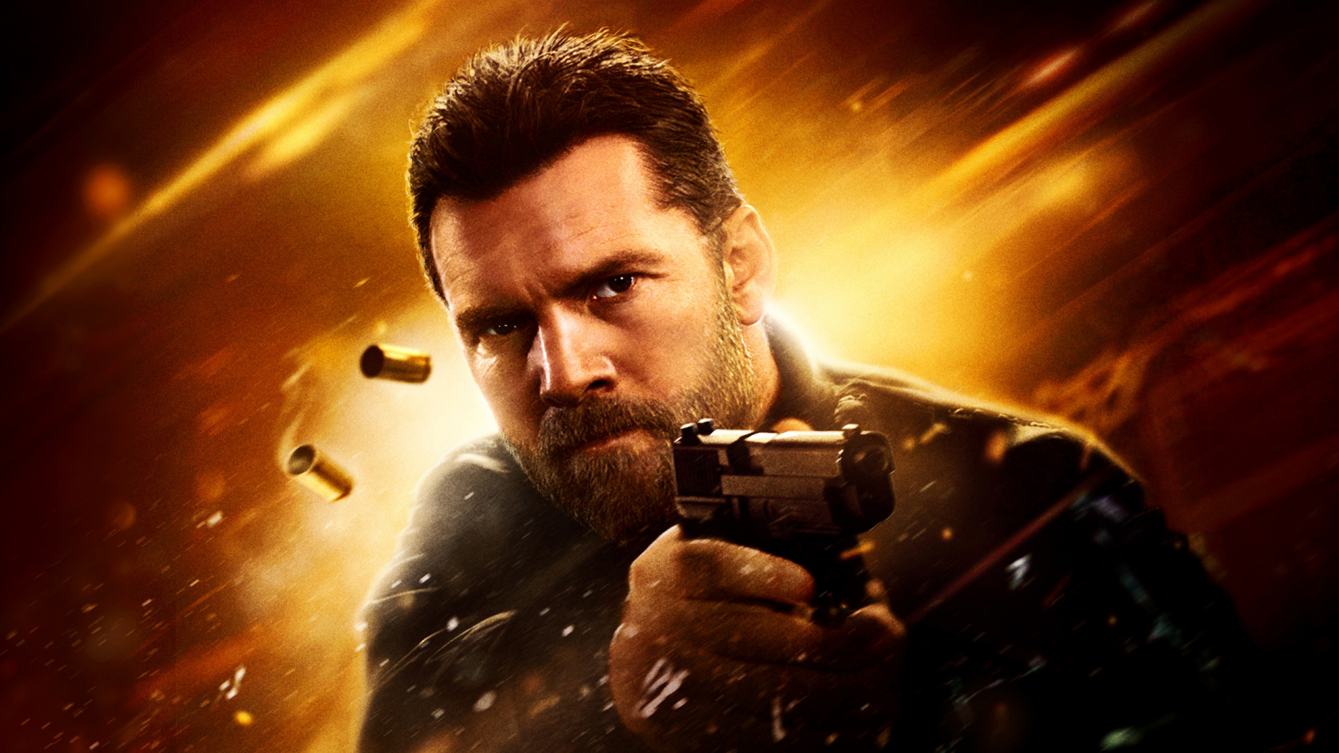 Обои Сэм Уортингтон, Охотники Молитва, триллер, боевик, волосы на лице в разрешении 1920x1080