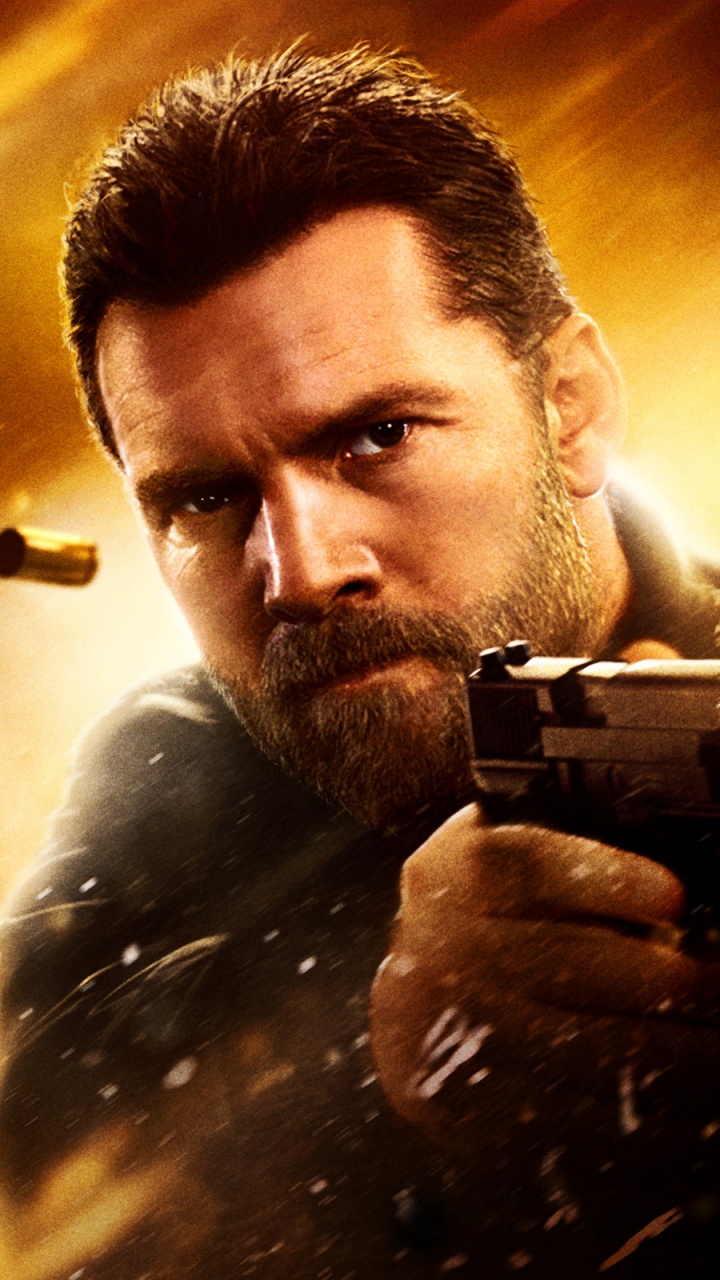 Обои Сэм Уортингтон, Охотники Молитва, триллер, боевик, волосы на лице в разрешении 720x1280