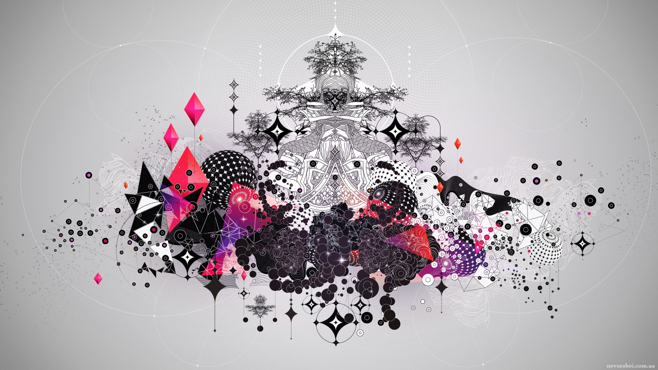 Обои фигура, треугольник, графический дизайн, иллюстрация, дизайн в разрешении 1280x720