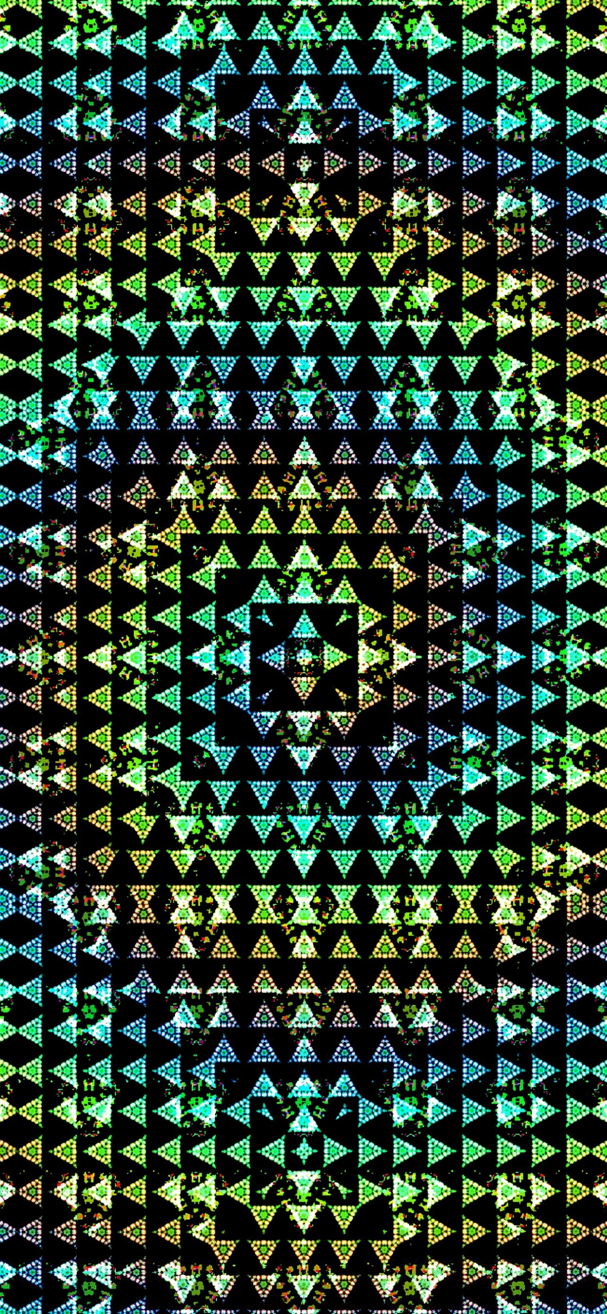 Обои узор, зеленый, наложение текстуры, текстура в разрешении 1242x2688