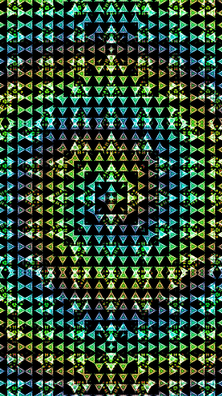 Обои узор, зеленый, наложение текстуры, текстура в разрешении 750x1334