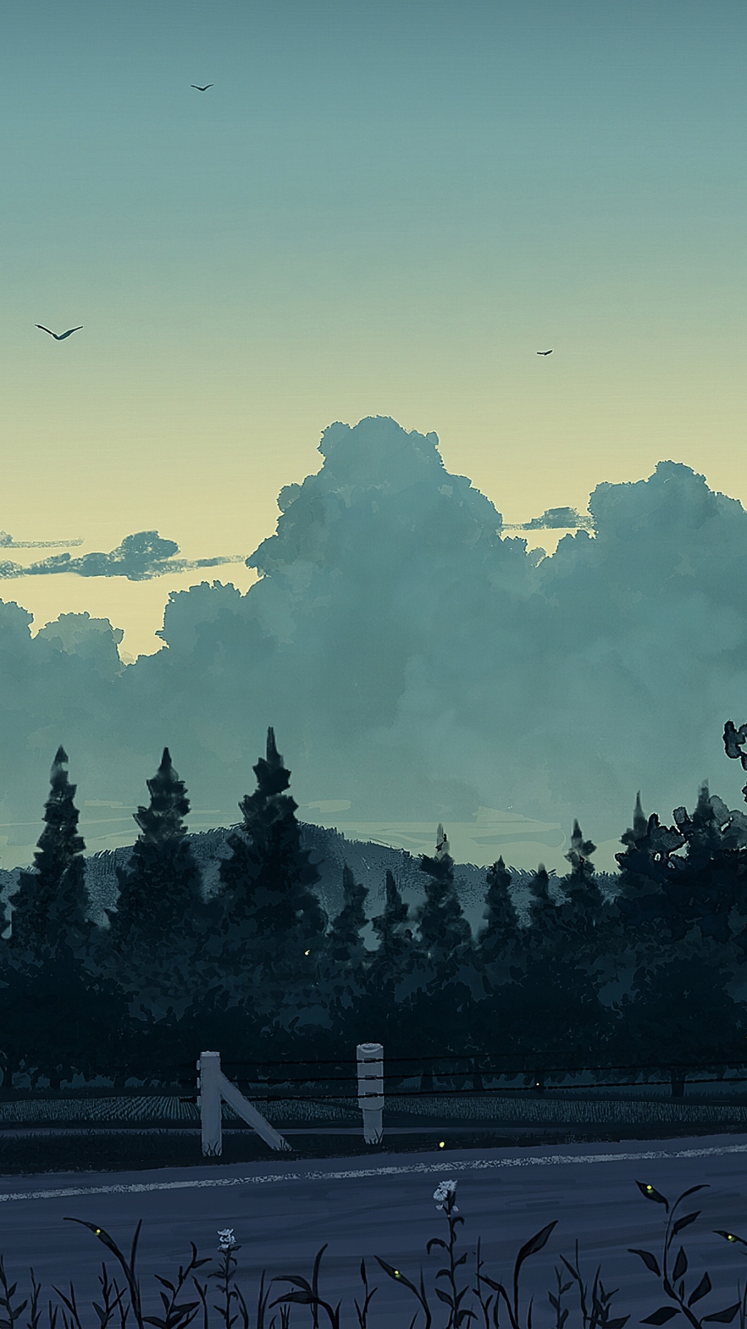 Обои инкубация, вид на город, дизер, спотифай, песня в разрешении 1080x1920