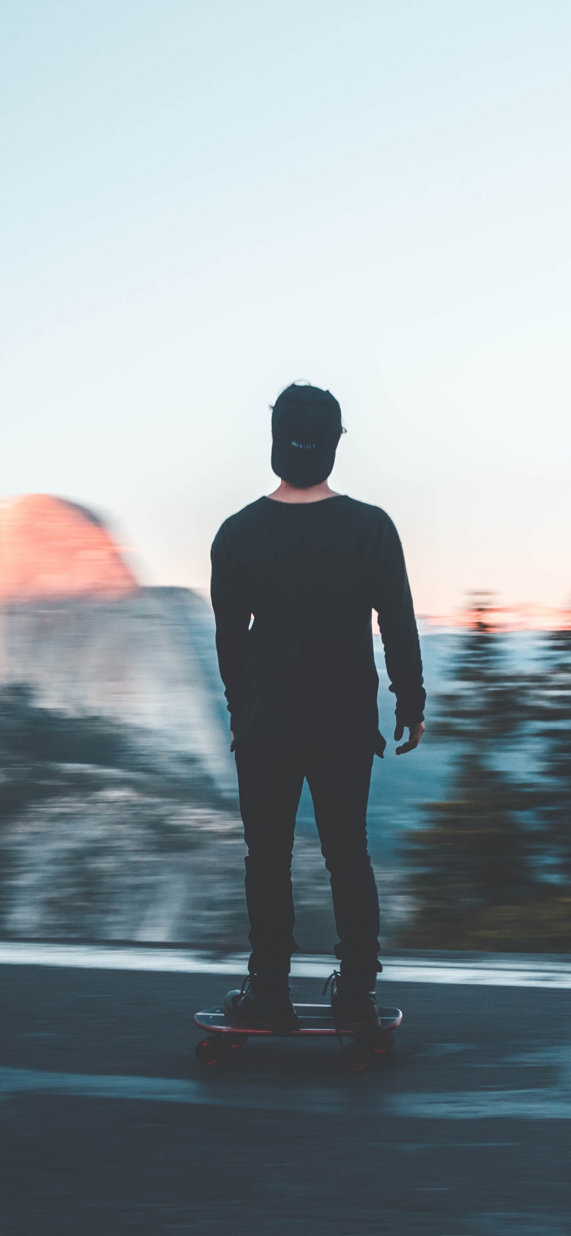 Обои вода, стояние, горизонт, море, лето в разрешении 1125x2436