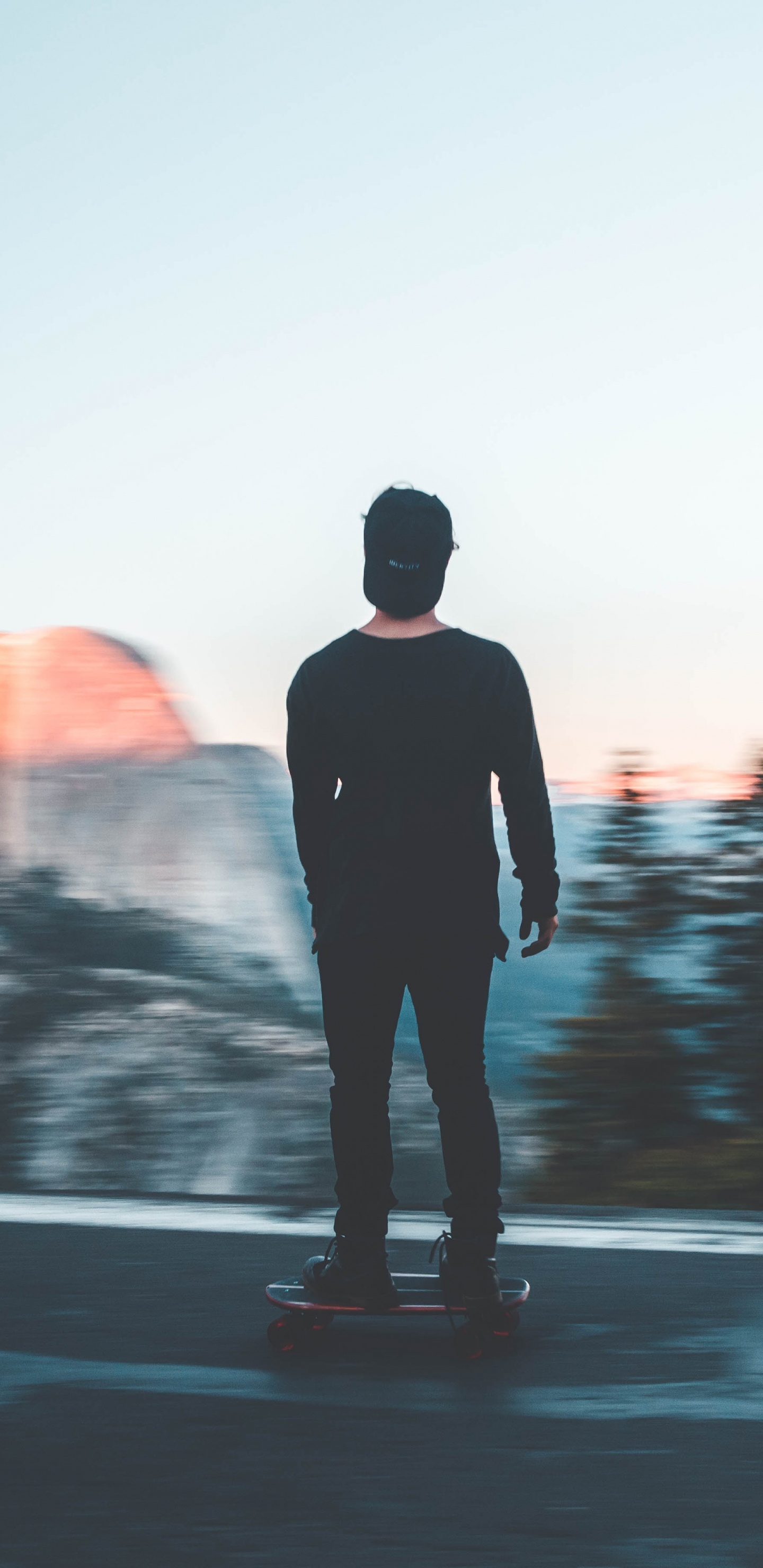 Обои вода, стояние, горизонт, море, лето в разрешении 1440x2960