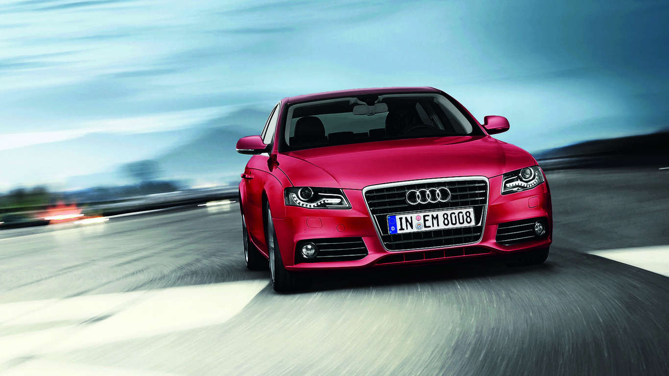 Обои 2009 Audi А4, audi, авто, семейный автомобиль, автомобиль среднего размера в разрешении 1366x768