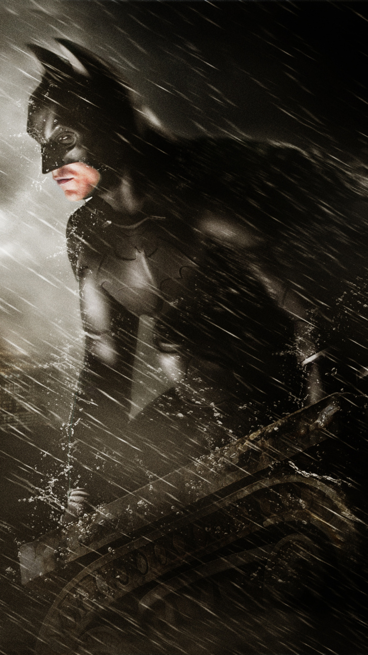 Обои Бэтмен, супергерой, темнота, Цифровой композитинг, иллюстрация в разрешении 750x1334