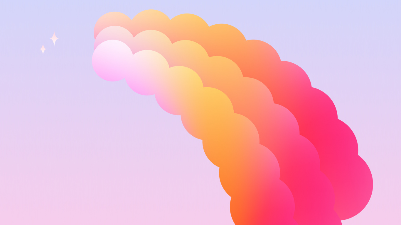 Обои fhd, смартфон, красный цвет, Оранжевый цвет, розовый в разрешении 1366x768