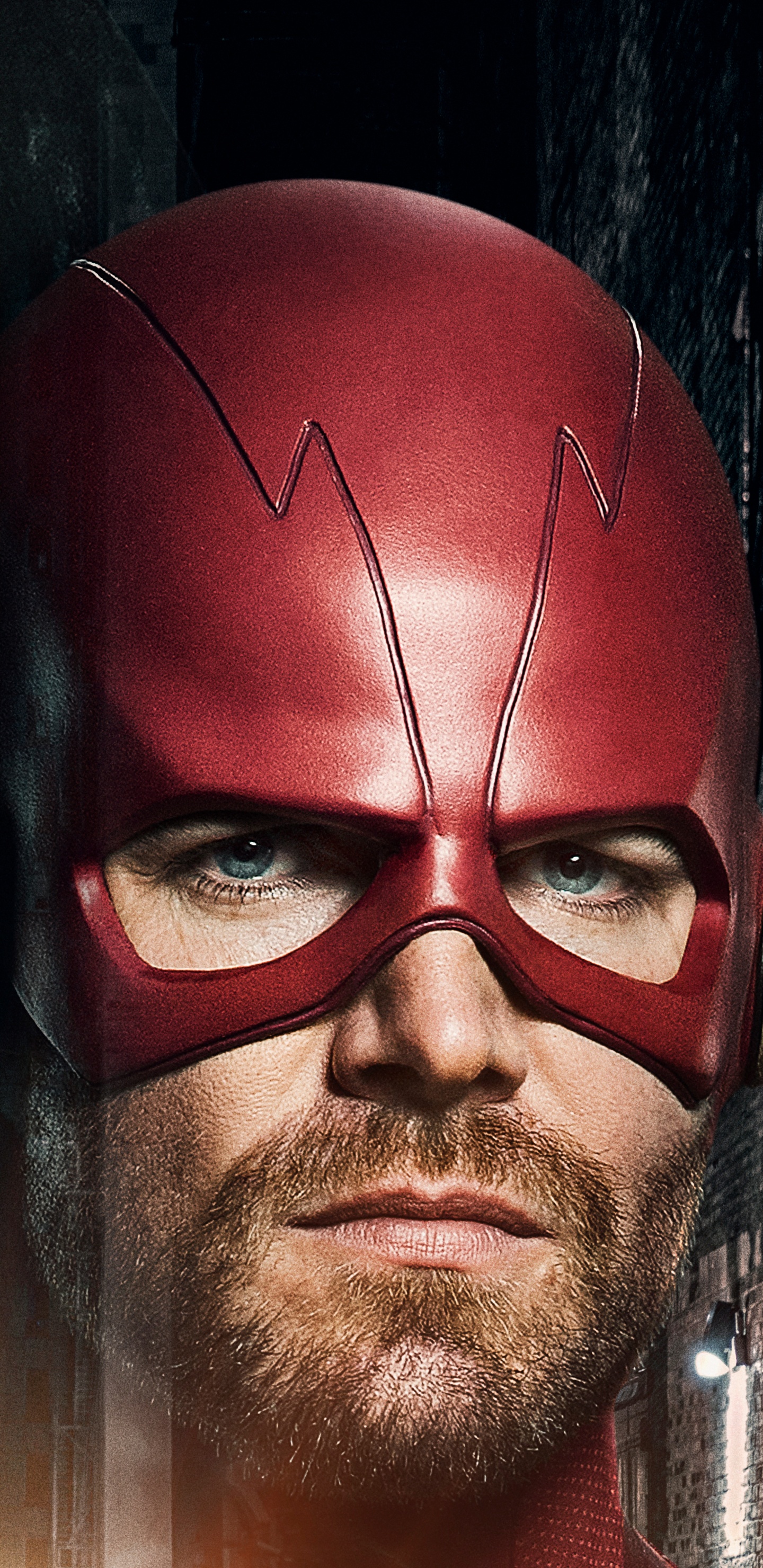 Обои Грант Гуштин, Оливер Куин, стрелка, Флэш, Стивен амелл в разрешении 1440x2960