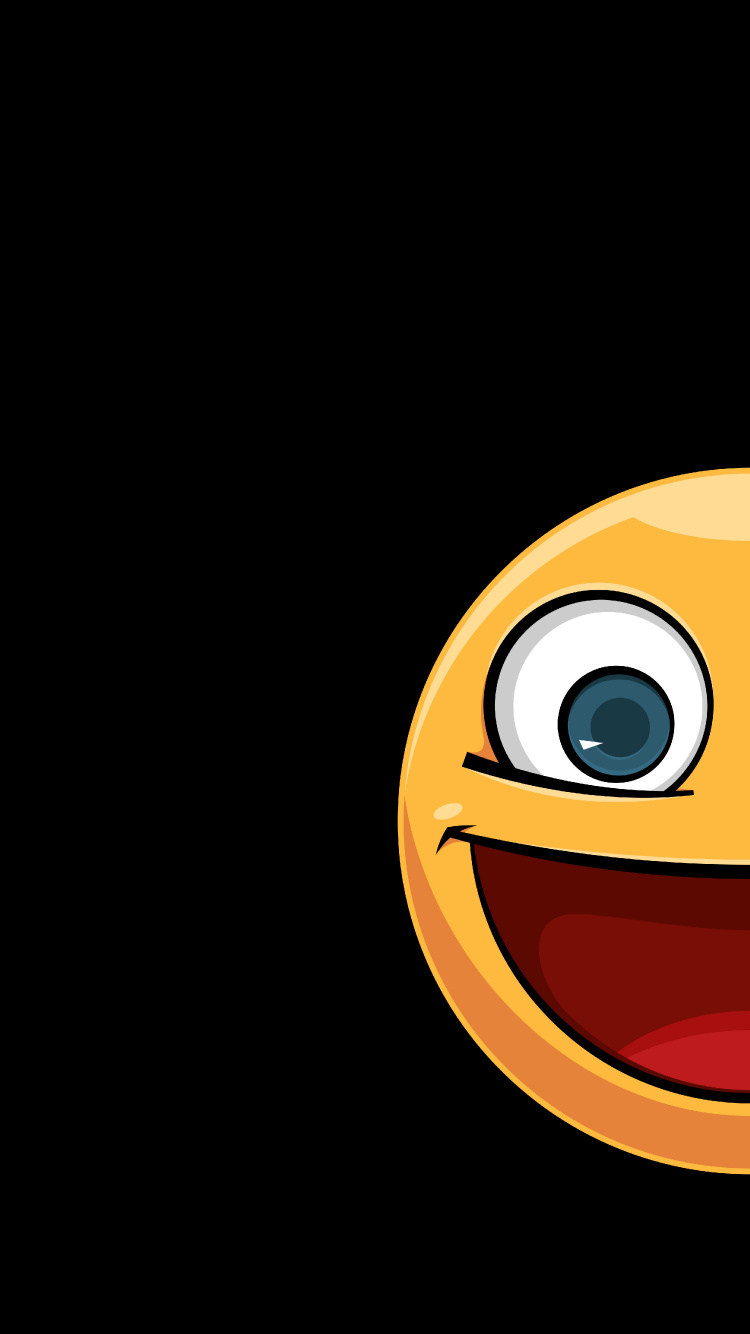 Обои Апельсин, глаз, жест, Счастлив, арт в разрешении 750x1334