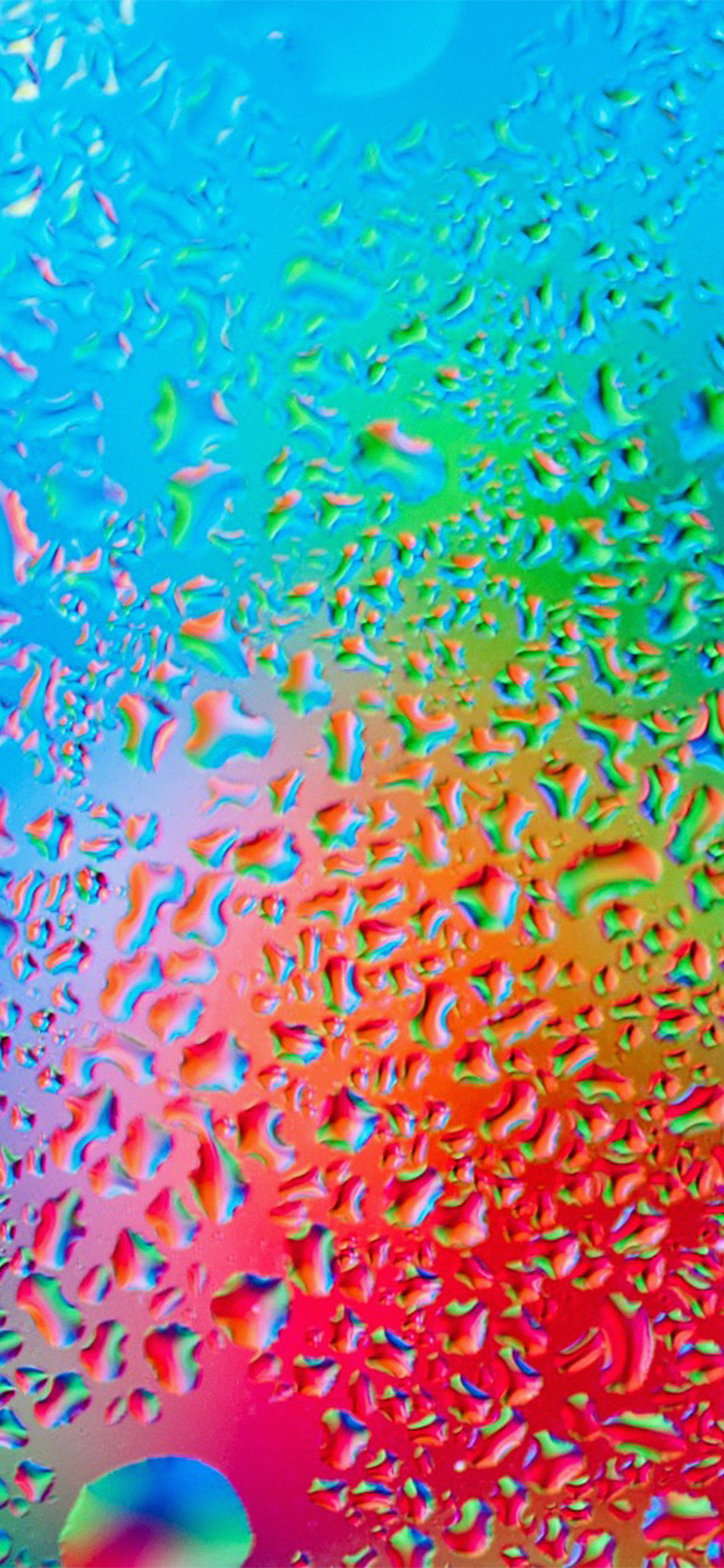 Обои ios, яблоко, красочность, лазурный, Аква в разрешении 1125x2436