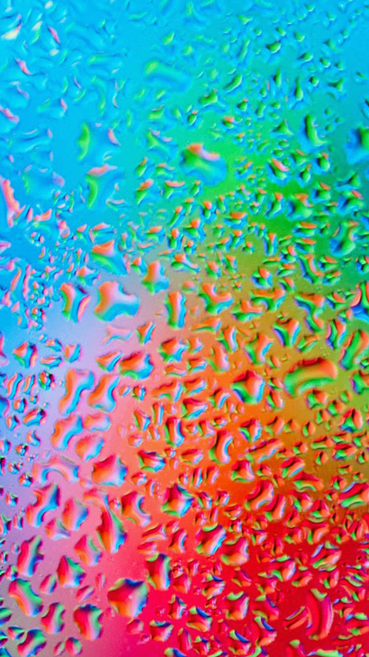 Обои ios, яблоко, красочность, лазурный, Аква в разрешении 750x1334