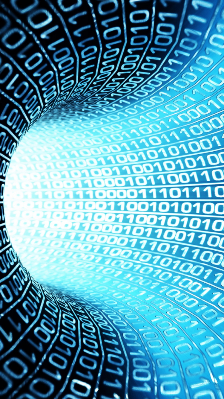 Обои синий, узор, круг, симметрия, дизайн в разрешении 750x1334