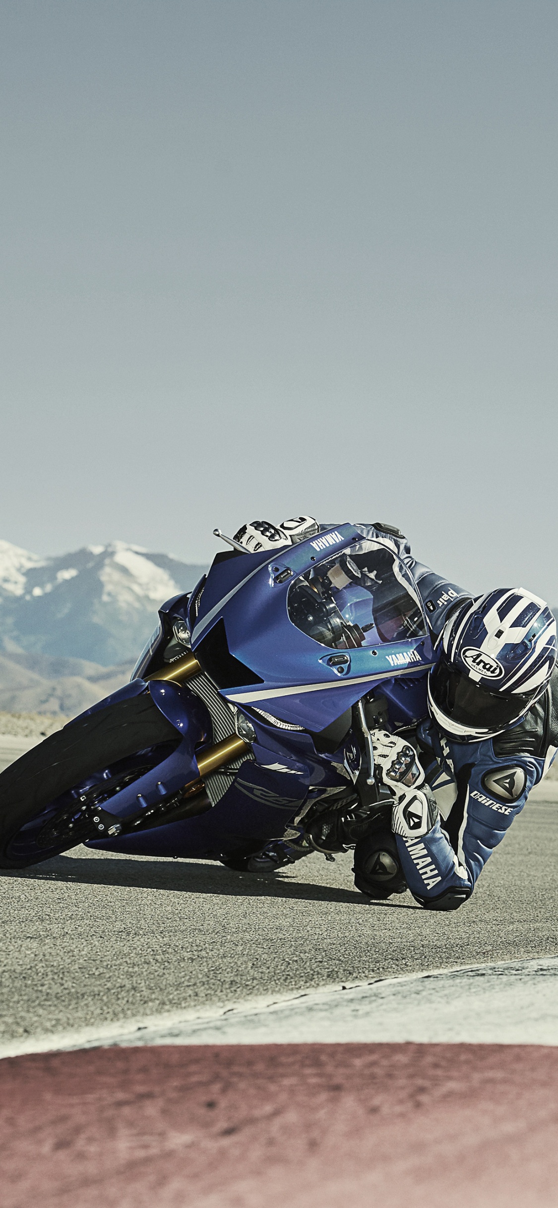 Обои Ямаха мотор Компани, мотоцикл, спортивный мотоцикл, мотоспорт, супербайк в разрешении 1125x2436