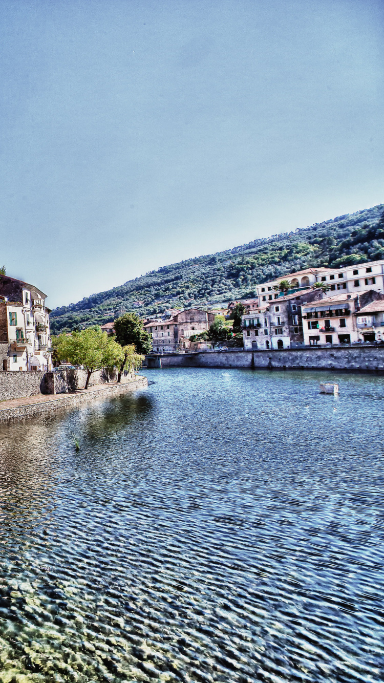 Обои Дольчеаккуа, Априкале, арочный мостик, мост, реки в разрешении 750x1334