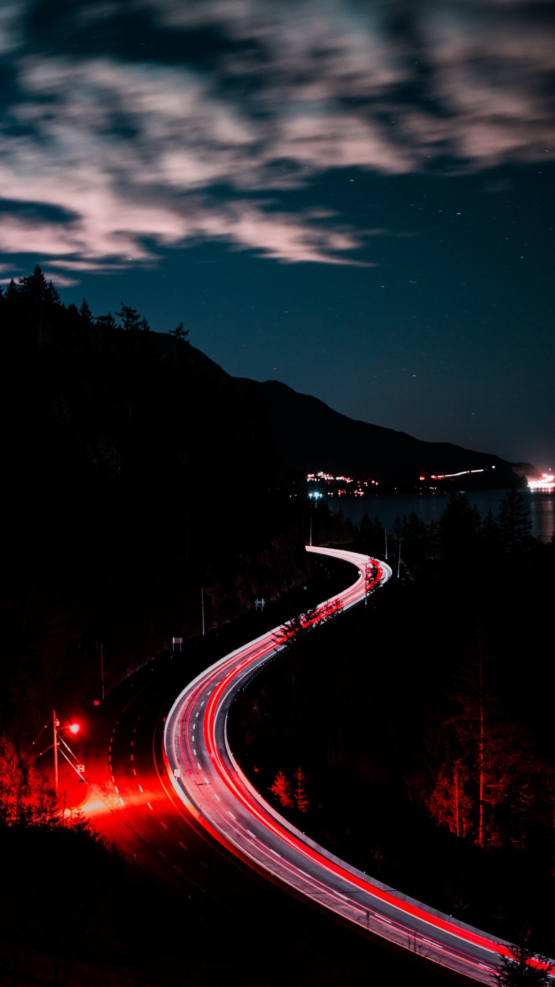 Обои эстетика, облако, атмосфера, автомобильное освещение, свет в разрешении 1080x1920