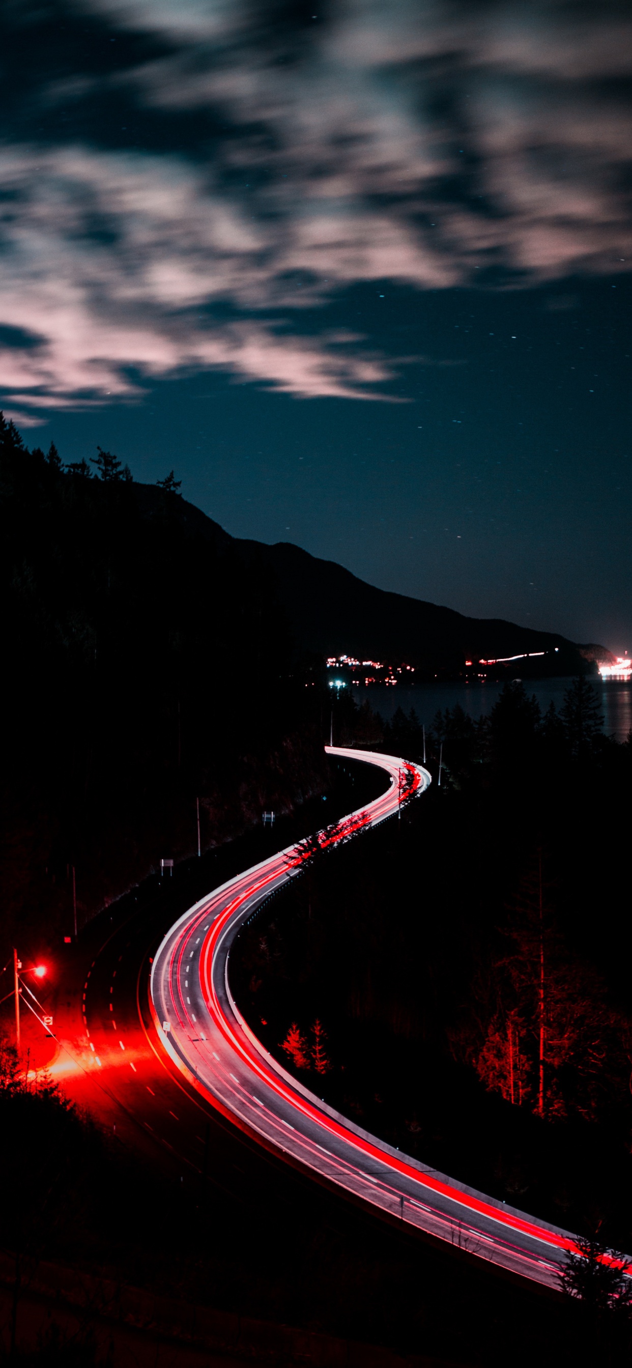 Обои эстетика, облако, атмосфера, автомобильное освещение, свет в разрешении 1242x2688