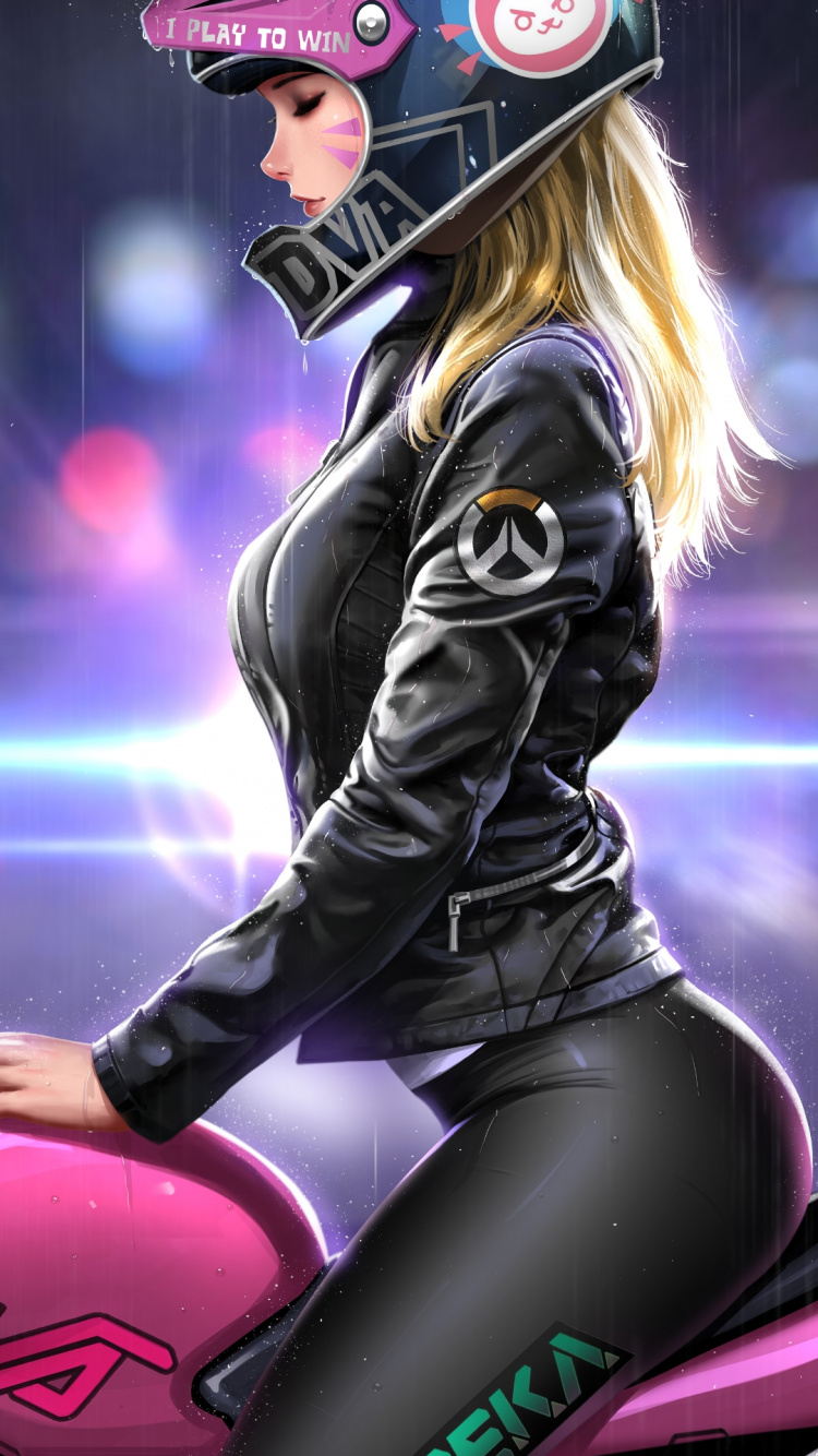 Обои мультик, постер, графический дизайн, графика, мотоцикл в разрешении 750x1334